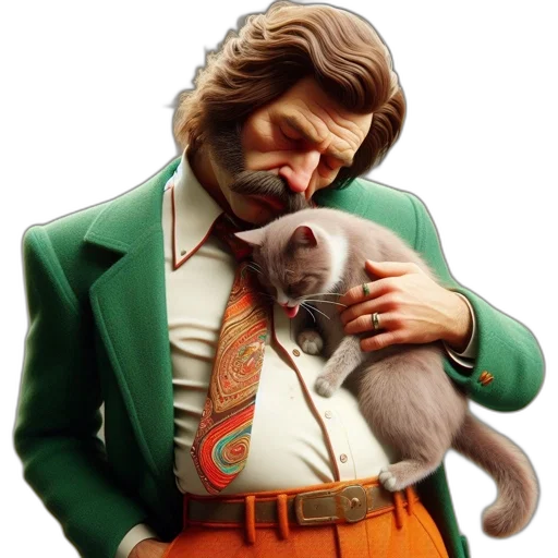 jacket, animal, staff, creature transparent PNG cut-out