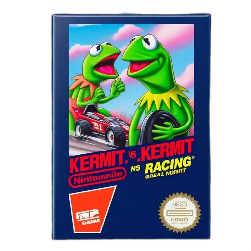 car, concept art, kermit, frog transparent PNG cut-out