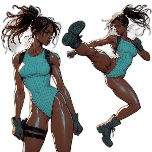 concept art, comic book art, cartoon, cyberpunk transparent PNG cut-out