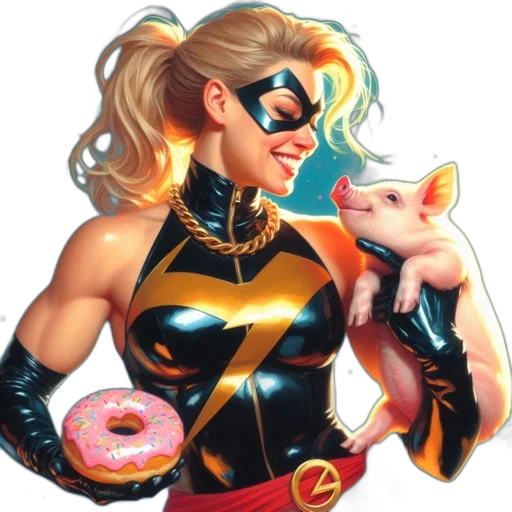 comic book art, concept art, cartoon, female transparent PNG cut-out