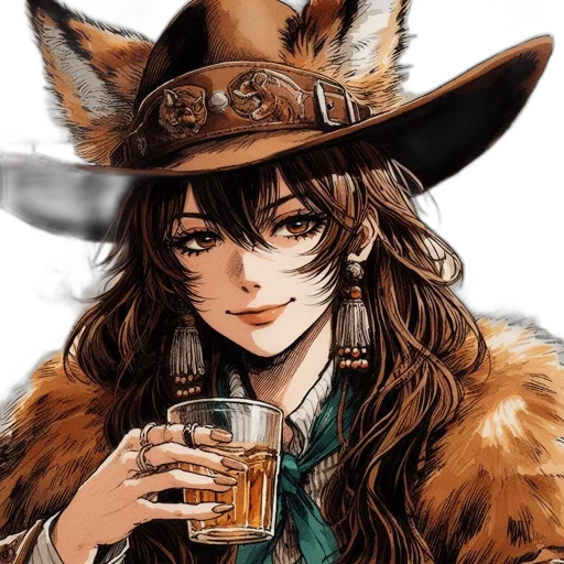 hat, animal, staff, face transparent PNG cut-out