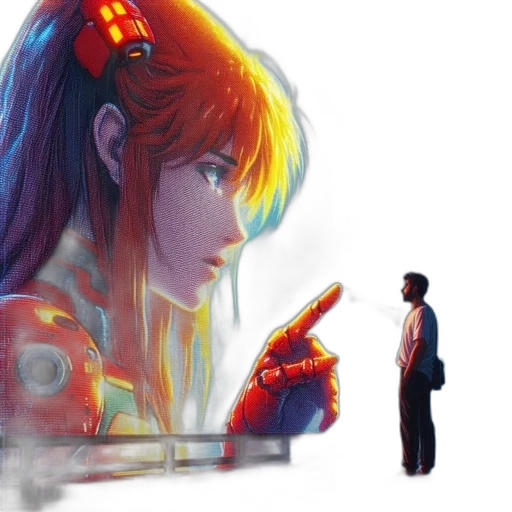 robot, weapon, concept art, cyberpunk transparent PNG cut-out