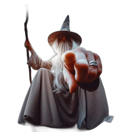staff, sword, dragon, dress transparent PNG cut-out