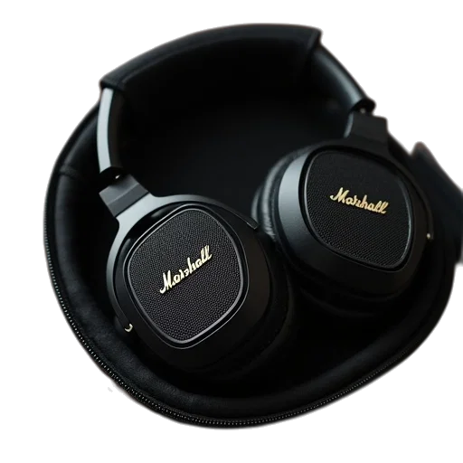 marshall, headphones, case transparent PNG cut-out