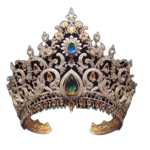 crown, jewelry, hat, staff transparent PNG cut-out