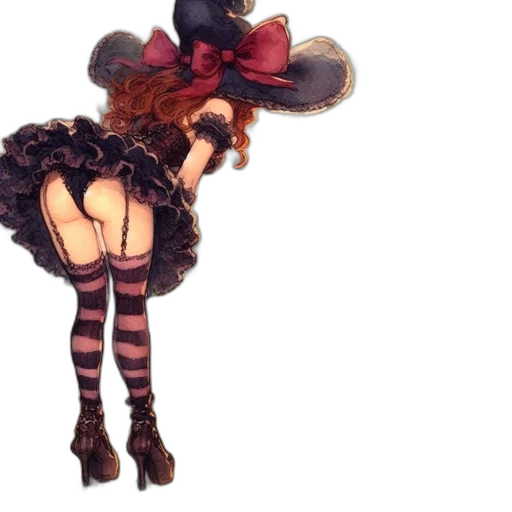 hat, dress, concept art, 3d render transparent PNG cut-out