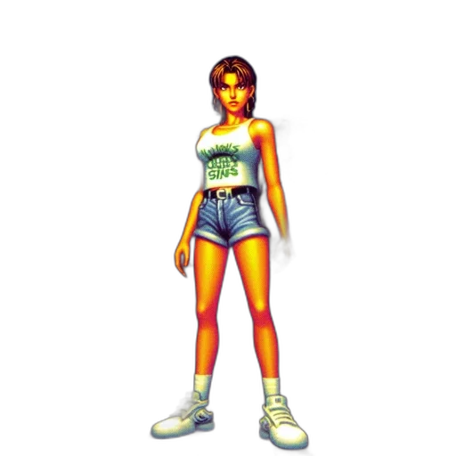 dress, pixel art, vaporwave, concept art transparent PNG cut-out