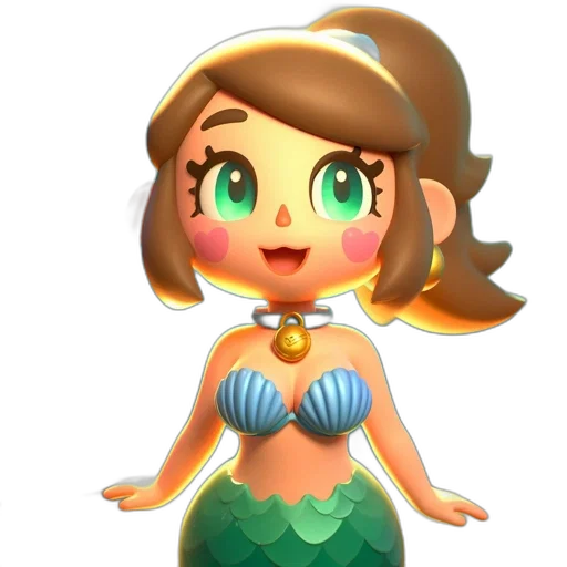 dress, jewelry, creature, 3d render transparent PNG cut-out