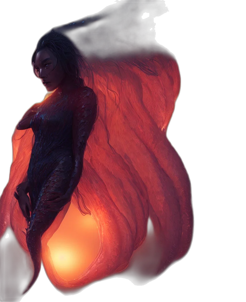 dress, concept art, fantasy art, 3d render transparent PNG cut-out