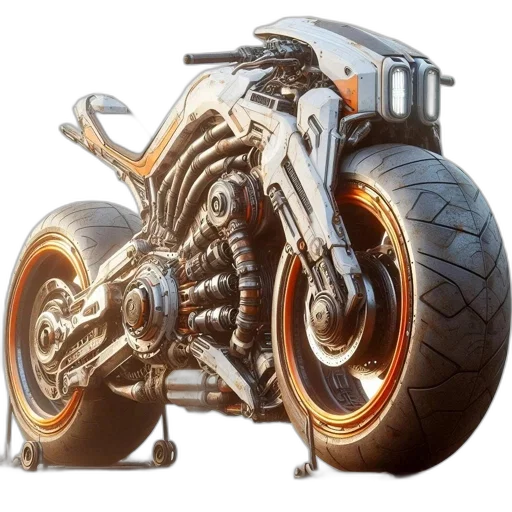 weapon, car, 3d render, concept art transparent PNG cut-out