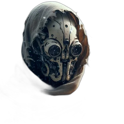 mask, face, robot, crown transparent PNG cut-out