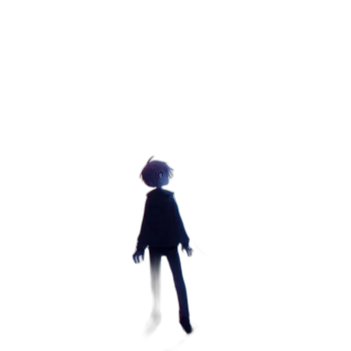 robot, creature, staff, jacket transparent PNG cut-out