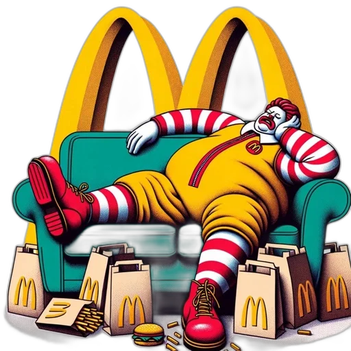 food, photorealistic, ronald, mcdonald transparent PNG cut-out