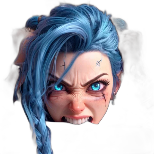 face, creature, mask, hair transparent PNG cut-out