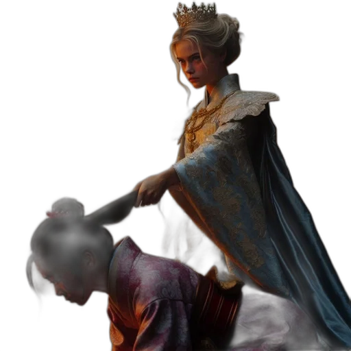 crown, staff, sword, weapon transparent PNG cut-out