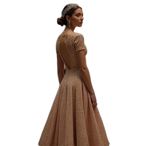 dress, crown, staff, concept art transparent PNG cut-out