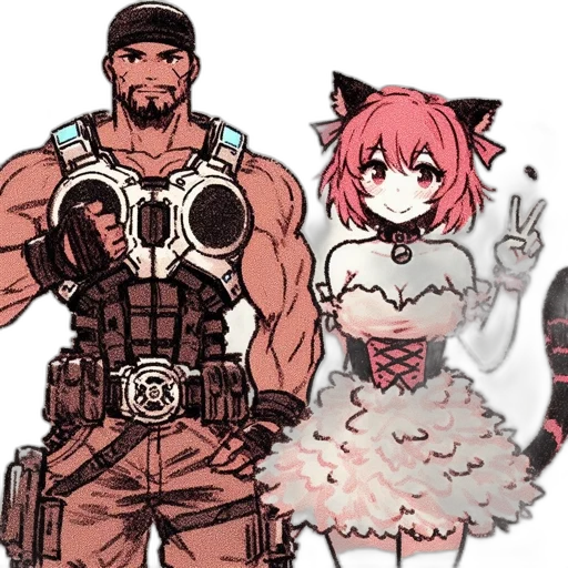 weapon, anime, concept art, pixel art transparent PNG cut-out