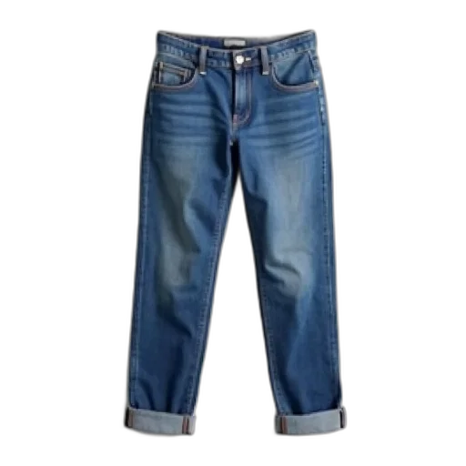 pair, blue, jeans, button transparent PNG cut-out