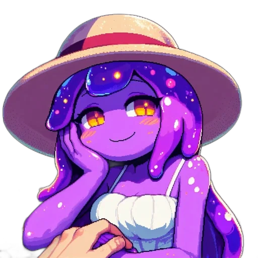 hat, staff, creature, dress transparent PNG cut-out