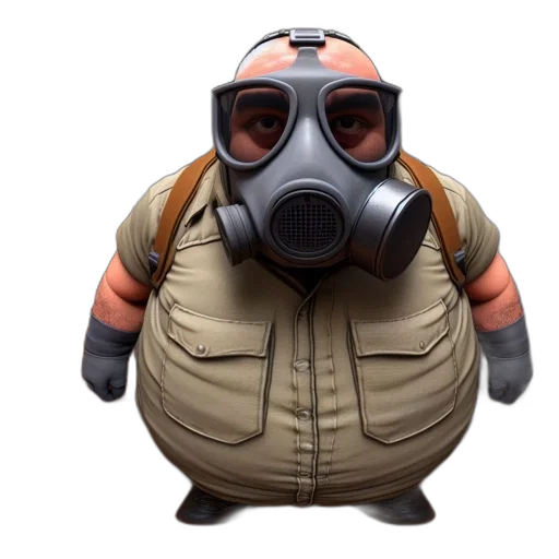 mask, jacket, concept art, 3d render transparent PNG cut-out