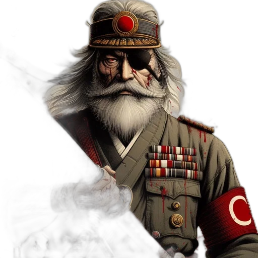 hat, staff, face, weapon transparent PNG cut-out