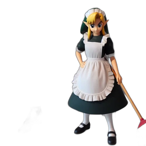 dress, staff, weapon, 3d render transparent PNG cut-out