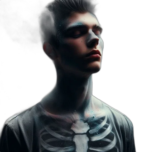 mask, face, robot, jacket transparent PNG cut-out