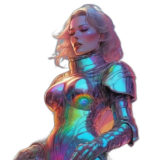 robot, dress, sword, jacket transparent PNG cut-out