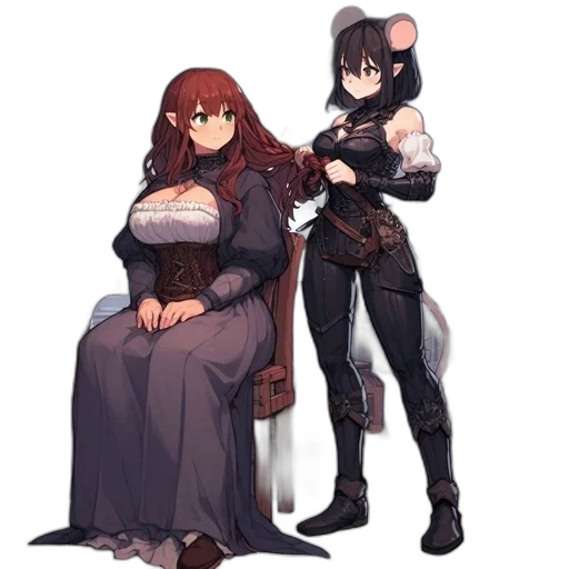 dress, staff, weapon, concept art transparent PNG cut-out