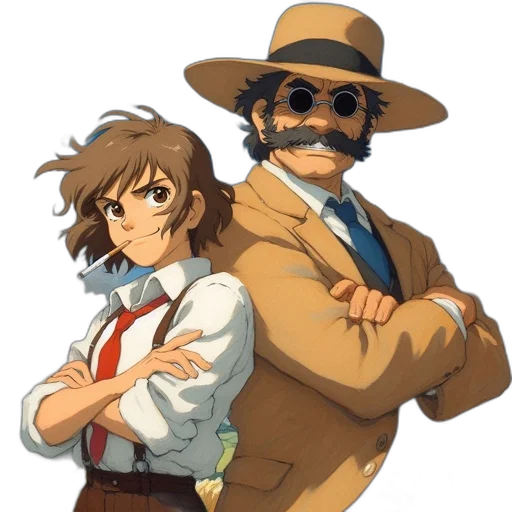 staff, hat, pixel art, anime transparent PNG cut-out