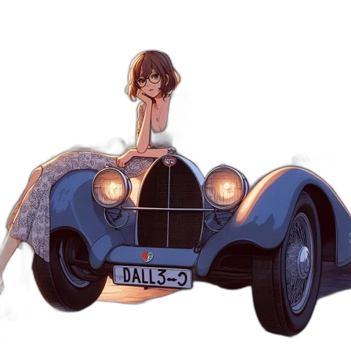 car, dress, cartoon, concept art transparent PNG cut-out