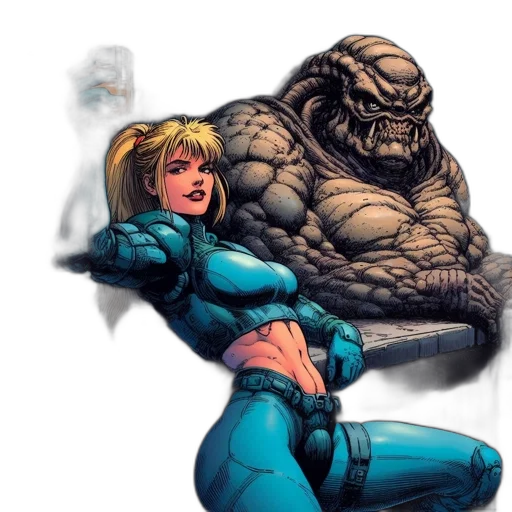 comic book art, concept art, pixel art, fantasy art transparent PNG cut-out