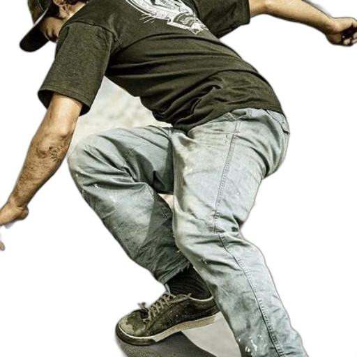 staff, photorealistic, concept art, skateboarder transparent PNG cut-out