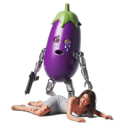robot, food, weapon, creature transparent PNG cut-out