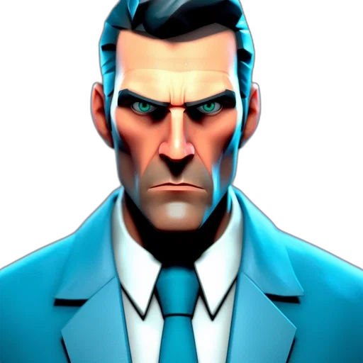 face, jacket, staff, robot transparent PNG cut-out