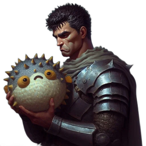 dragon, weapon, staff, mask transparent PNG cut-out