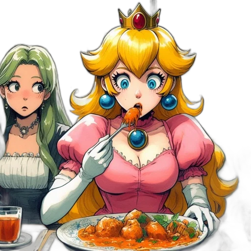 food, crown, pixel art, anime transparent PNG cut-out