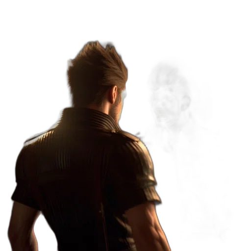 creature, hair, robot, jacket transparent PNG cut-out
