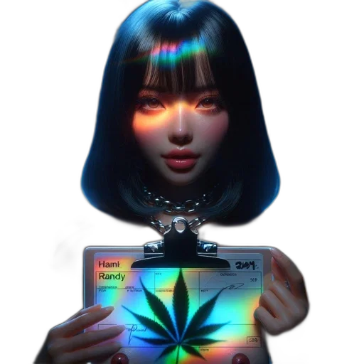 robot, jewelry, vaporwave, cyberpunk transparent PNG cut-out