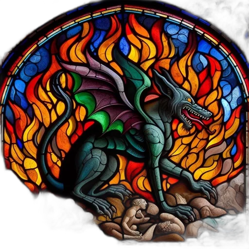 dragon, fantasy art, concept art, pixel art transparent PNG cut-out