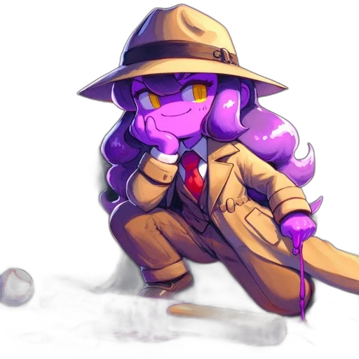 hat, staff, weapon, jacket transparent PNG cut-out