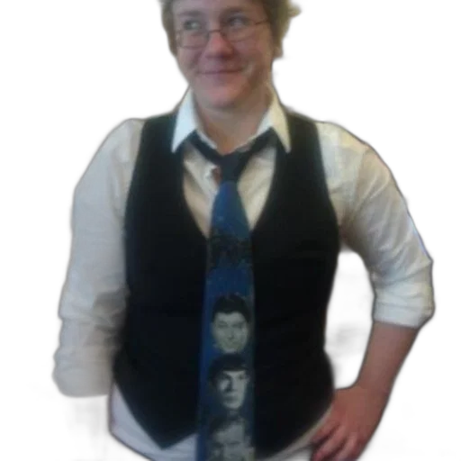 staff, jacket, dress, hat transparent PNG cut-out