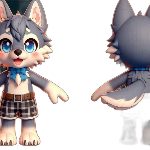 3d render, concept art, fantasy art, anime transparent PNG cut-out