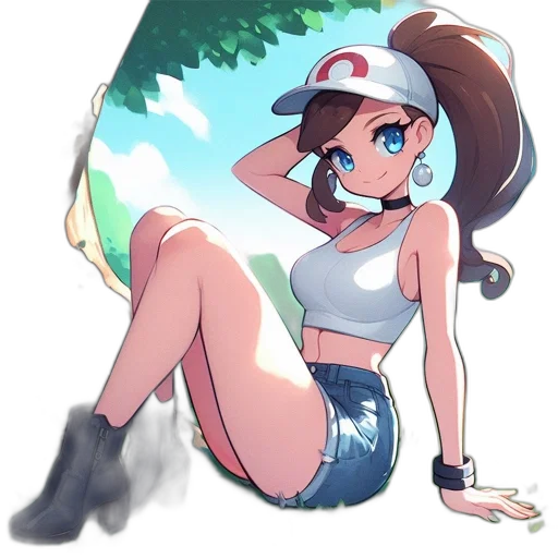 staff, hat, dress, creature transparent PNG cut-out