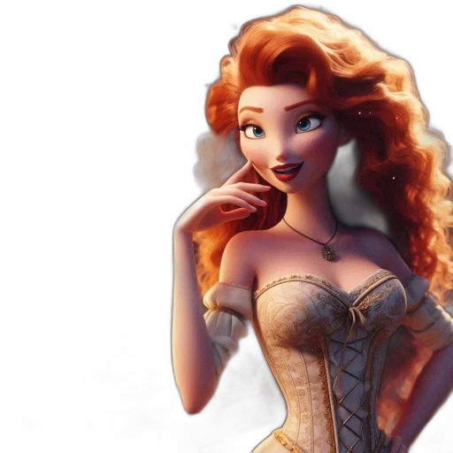 dress, fantasy art, 3d render, concept art transparent PNG cut-out
