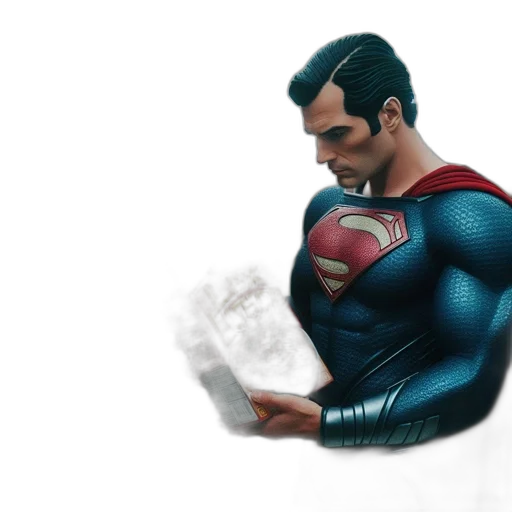 face, comic book art, 3d render, concept art transparent PNG cut-out