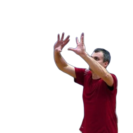staff, 3d render, man, red transparent PNG cut-out