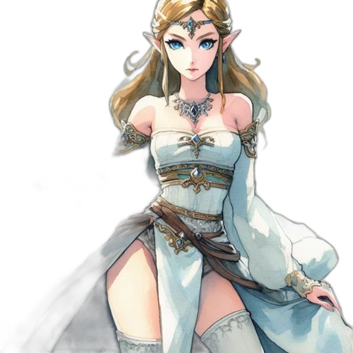 dress, crown, staff, sword transparent PNG cut-out