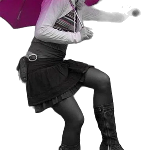 umbrella, staff, dress, jacket transparent PNG cut-out