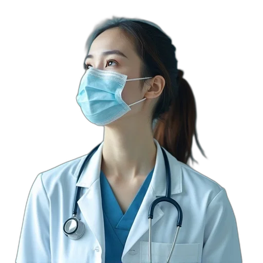 staff, mask, face, photorealistic transparent PNG cut-out